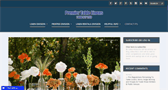 Desktop Screenshot of premiertablelinens-blog.com